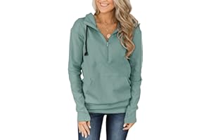 Fallorchid Womens Long Sleeve Tops Quarter zip Pullover Hoodies Casual Sweatshirts with Pocket