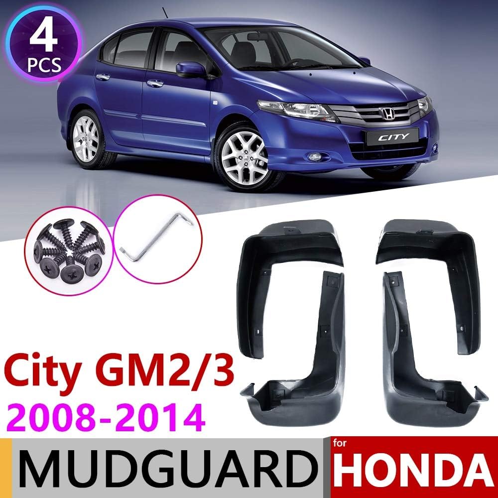 Mudguards for Honda City 2008~2014 GM2 GM3 Mudguard Car Fender Fenders Splash Flap Mud Guard Mudflap Accessories 2009 2010 2011 2012 2013