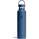 Hydro Flask Water Bottle - Insulated Stainless Steel - Non Spill, Leakproof in 24 Oz Harbor Blue