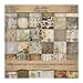 Menagerie Mini Stash by Tim Holtz Idea-ology, 36 Sheets, Double-Sided Cardstock, 8 x 8 Inch, Multicolored, TH93111