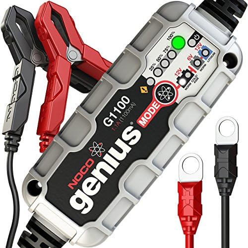 NOCO G1100EU 6V/12V 1.1 Amp European Smart Battery Charger and Maintainer (220V Type C Plug)