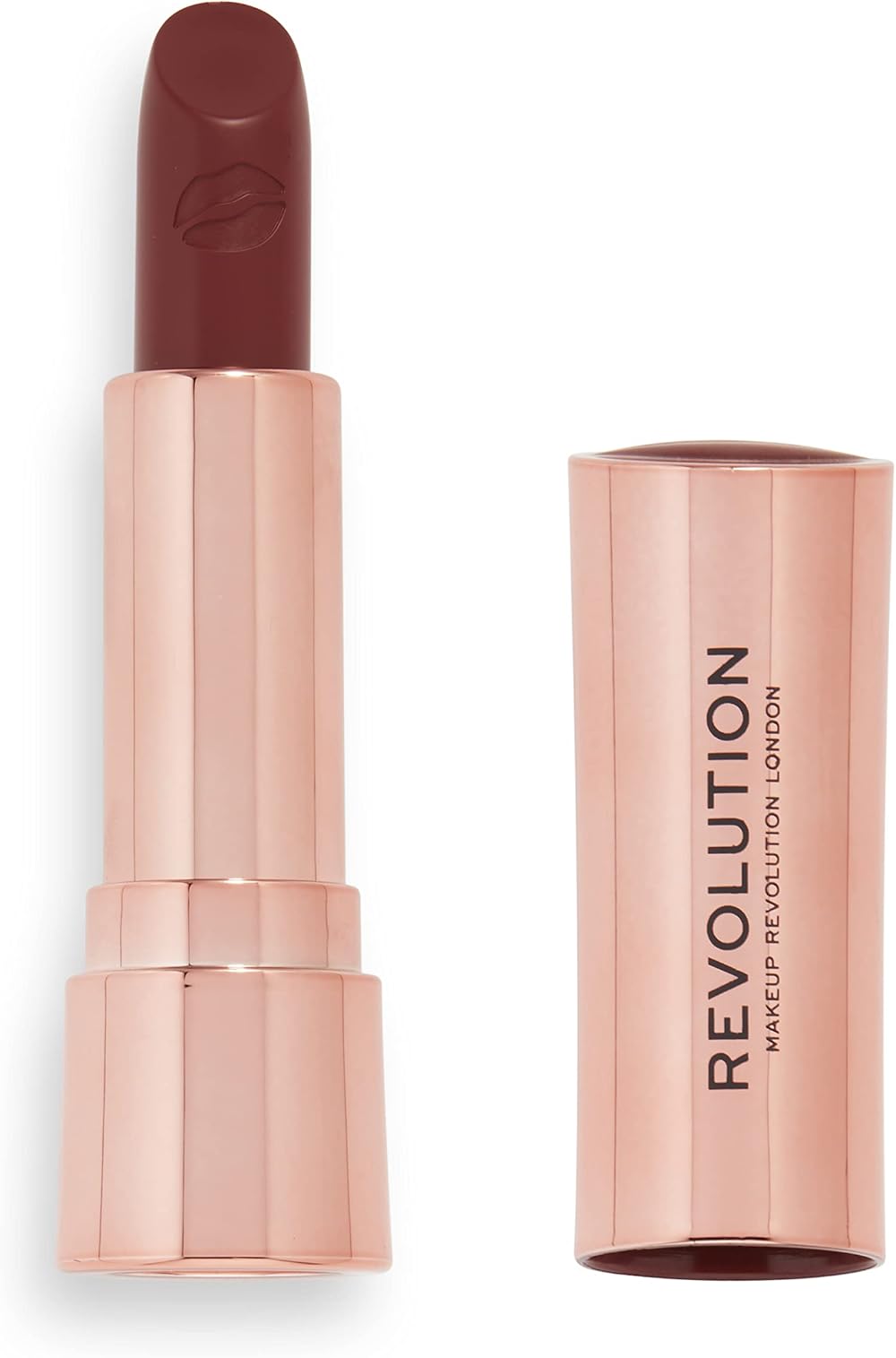 Makeup Revolution Satin Kiss Lipstick Show Stopper Velvet Finish Creamy Nude