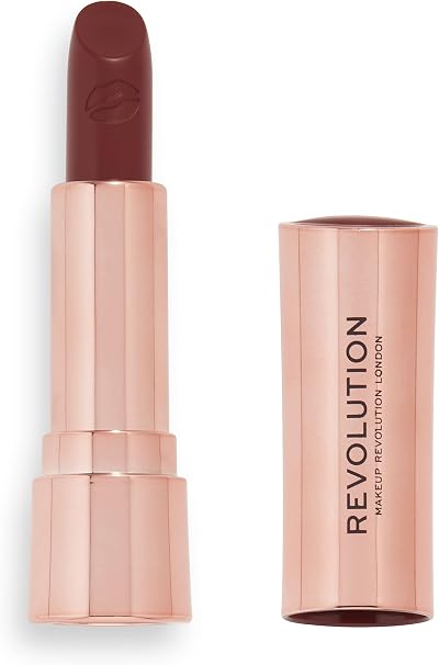 Makeup Revolution Satin Kiss Lipstick Show Stopper Velvet Finish Creamy Nude
