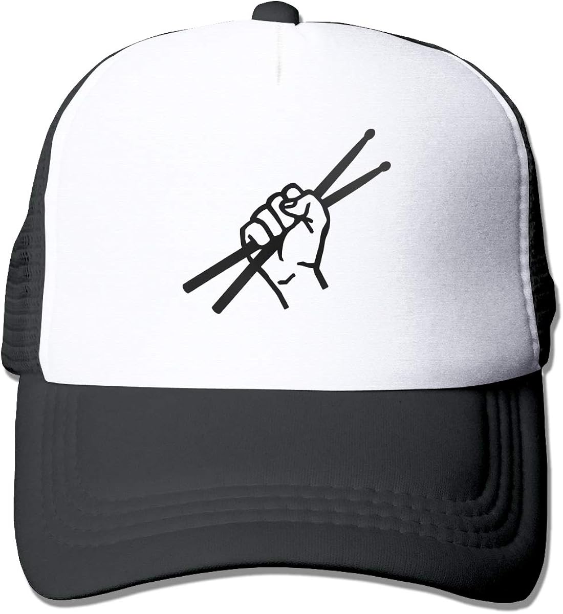 Guwafa8 Drumsticks Drummer Funny Adjustable Mesh Trucker