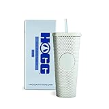Hogg 24oz Studded Tumbler - White, Iced Coffee Cups