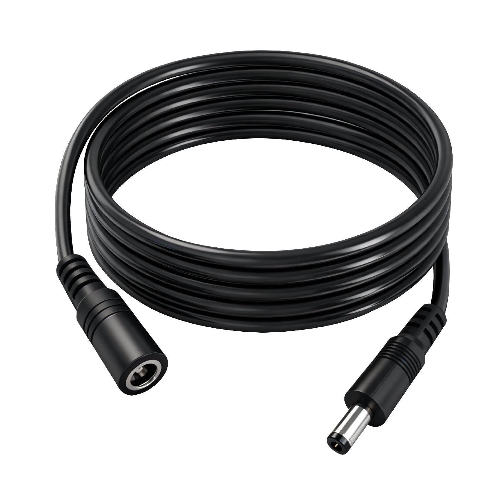 Photo 1 of 2pcs 16AWG DC Power Extension Cable 5.5mmx 2.1mm Male to Female Connection Cable for CCTV Surveillance Camera Solar Panel LED Strip Light Energy Storage Power 4.9ft