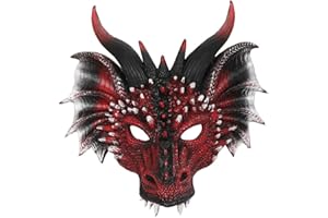 Himine Cosplay Mask Dragon's Head Mask for Festival Party Halloween