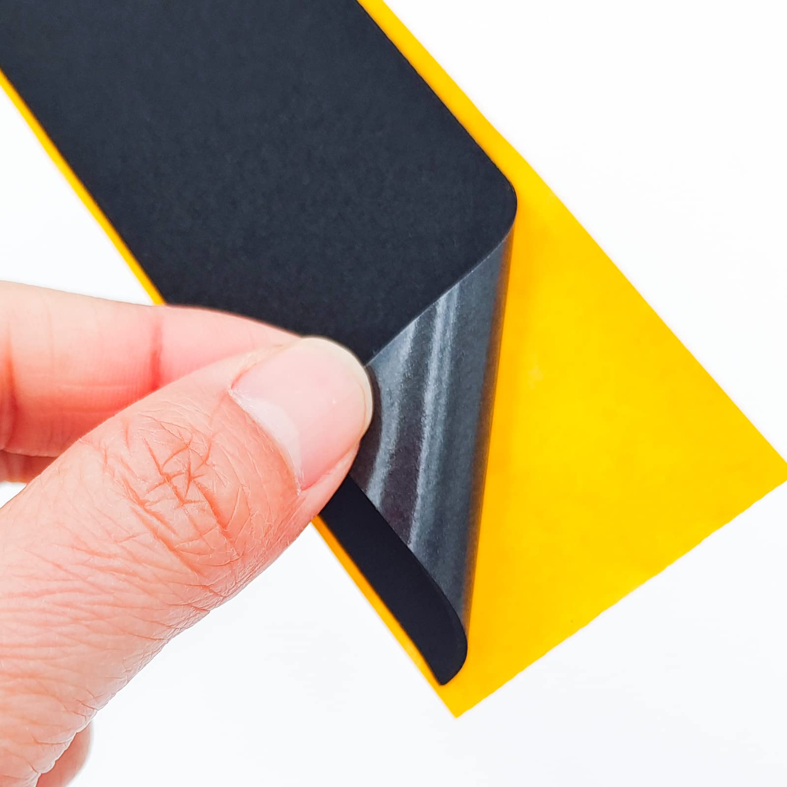 12 Piece Mini Finger Fingerboard Grip Tape,Foam Grip Tape Pro Fingerboard Tech Deck Performance Series，P-rep Professional Original Black Skateboard Fingerboard Foam Grip Tape Stickers,38mmX110mm