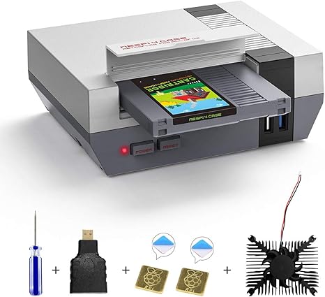 RETROFLAG NESPi 4 Caja para Raspberry Pi 4 Modelo B, Raspberry Pi 4 Caja con 2,