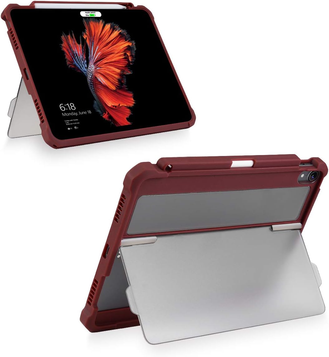 Vanctec for iPad Pro 11 Case, iPad Pro 11 Cover, [Support Pencil Charging], Shockproof Protective Heavy Duty Rugged Cover with Kickstand + Pen Holder Compatible iPad pro 11 inch 2018