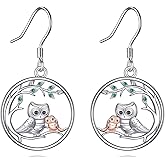 Cute Animal Earrings 925 Sterling Silver Dangle Earrings Jewelry Animal Gifts For Women Daughter