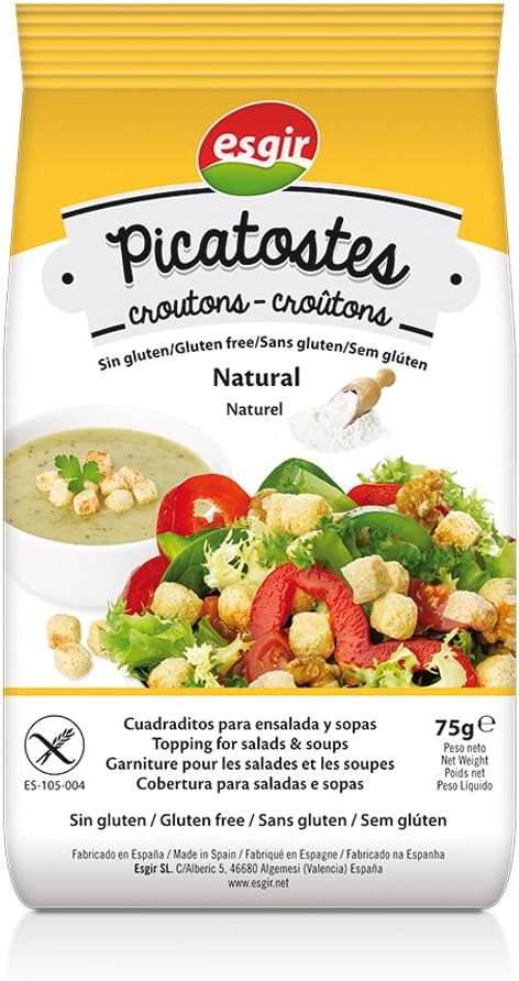 Esgir Picatostes Gluten Free Croutons Natural 75 g