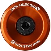 Industry Nine Headset Top Cap Kit (Headset Top Cap Kit - Orange) | Industry Nine Orange 7075 Aluminum Top Cap - Ultralight, CNC Machined