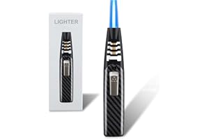 CONCHEM Fire Blaze Lighter, Fireblaze Electric Lighter, Powerful Adjustable Flame Dual-Arc Torch Lighter, Waterproof and Windproof for Outdoor Activities (Black)