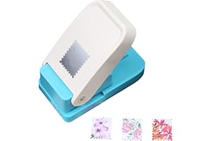 GENERIC 1X0.8inch Rectangular Postage Stamp Puncher, Rectangle Lever Action Stamp Punch for Paper Crafting Scrapbooking, DIY Card Making Arts Crafts Supplies