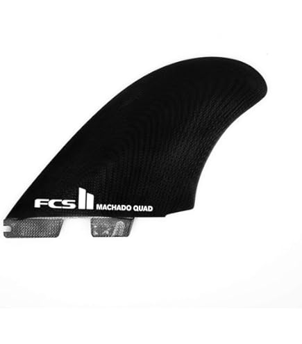 Amazon.com : FCS 2 MB PG Split Keel Quad-Fin Set Smoke M