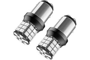 Serundo Auto 1157 Led Bulb, Super Bright 12V 24V 39-SMD 2057 2357 7528 BAY15D 2057A 1157A LED Bulbs for Brake Tail, Parking Lights, Pack of 2pcs Red Color