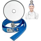 Ace Crew Realistic Dr. Head Mirror for Doctor Costume, Dr Head Mirror Costume, Dental Head Mirror Reflector, Medical Doctor Examination Light Physician Nose Ear, One Size Fits Most