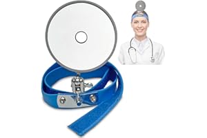Ace Crew Realistic Dr. Head Mirror for Doctor Costume, Dr Head Mirror Costume, Dental Head Mirror Reflector, Medical Doctor Examination Light Physician Nose Ear, One Size Fits Most