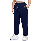 COOTRY Womens Plus Size Sweatpants Fleece Lined Wide Leg Baggy Lounge Athletic Sweat Pants 2025 Winter Fall Fashion