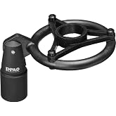 DPA Microphones CSM4000 Compact Microphone Shock Mount | Vibration isolation and noise reduction with rubber ring suspension and universal stand adapter