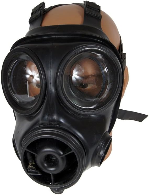 4 Gr. Máscara de gas SAS Brit, (5254) S10 colour negro en perfecto