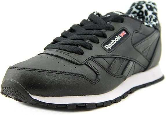 reebok classic leather bambino nero