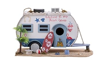 Bird House Caravan Camper Van On Surf Beach Beach Nest House Bird