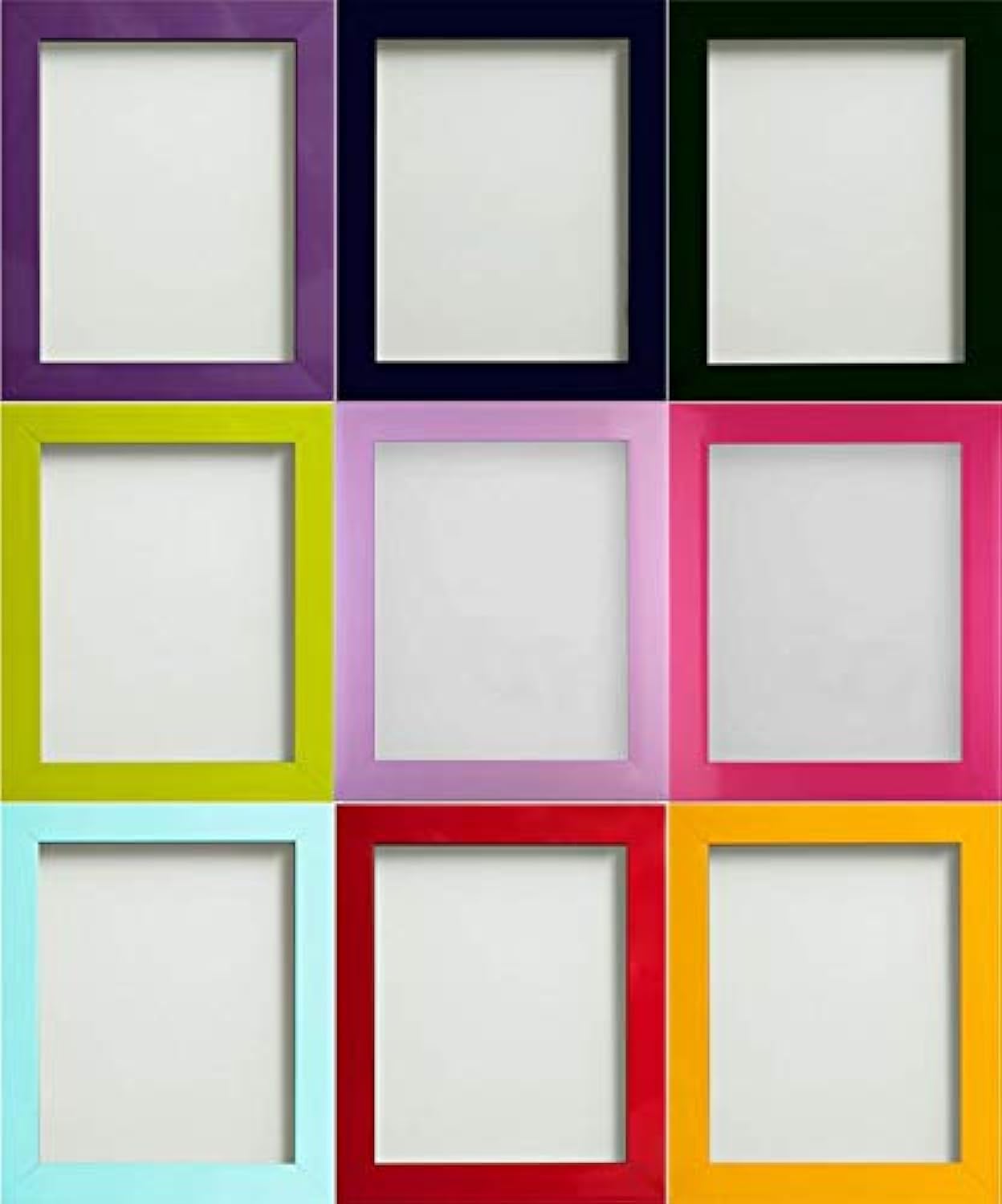 Frame Company Candy Range Dijon Yellow Picture Photo Frame, A3 Fitted With High Clarity Perspex *Choice of 11 Colours*