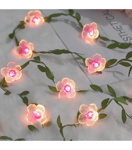 Amazon.com: Cherry Blossom Fairy String Lights Sakura Pink Flower