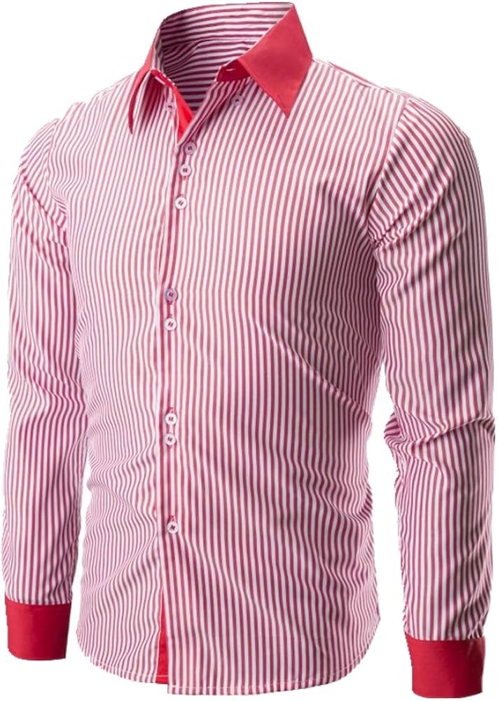 U/A Men's Casual Shirt Stripes Amazon.co.uk Clothing
