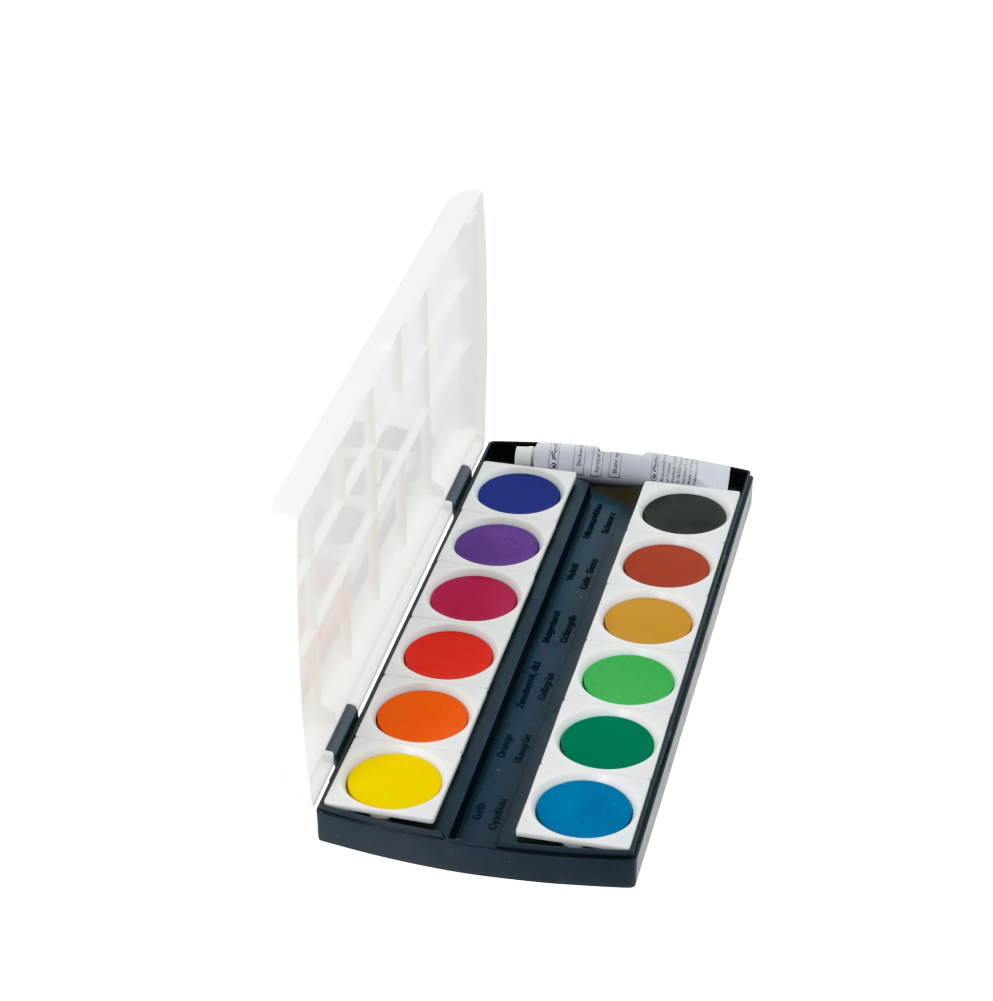 Herlitz ST12 Watercolour Set with Opaque White (12 Colors)