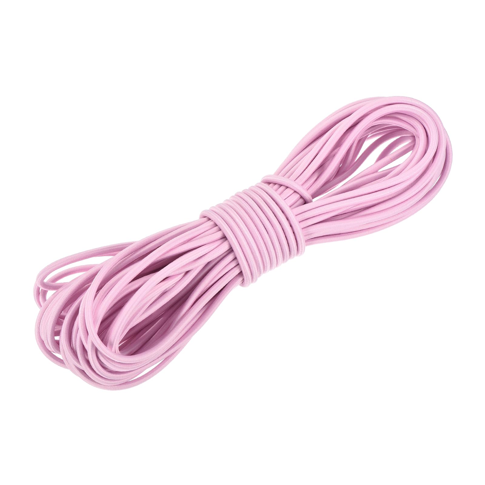 DMiotech 4.8mm Shock Cord, 15 M Pink Bungee Cord Tent Pole Shock Cord Round Elastic Kayak Rope Stretch String Marine Grade Heavy Polyester for DIY Projects Tie Downs