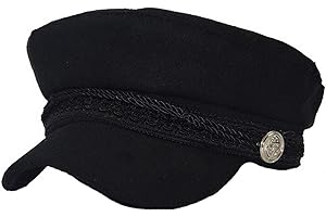 Brcus Women Yacht Captain Sailor Hat Newsboy Cabbie Baker Boy Peaked Beret Cap