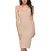 Avidlove Women Full Slips Sexy Chemise Nightgown V Neck Straight Dress Nightwear S-4XL