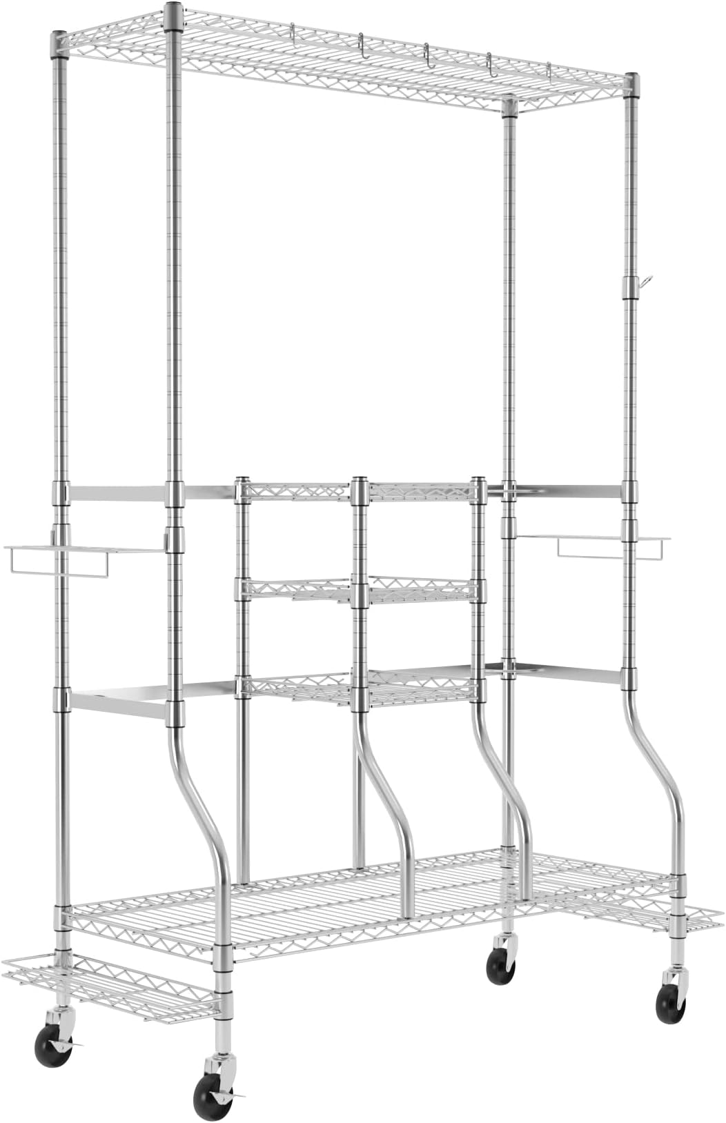 SafeRacks Golf Equipment Organizer Rack, Golf Bag Storage Rack for