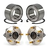 Front Rear Wheel Bearing And Hub Assembly Kit For
