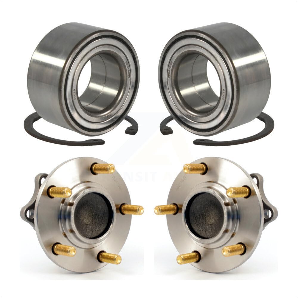 Front Rear Wheel Bearing And Hub Assembly Kit For