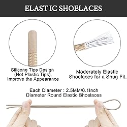 2 Pairs Elastic Shoelaces for ON Cloud 5 & 6 No Tie