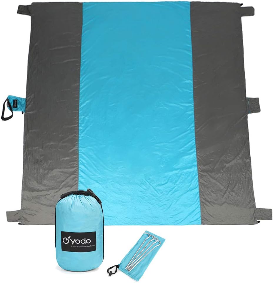 yodo Sand Proof Beach Blanket Oversized 9x10ft Beach Mat for Picnic Camping Hiking Music Festivals