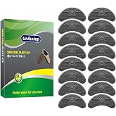 UNIKSTEP 8 Pairs (16 Pieces) Shoe Heel Plate Taps, Shoe Heel Side Worn Repair Rubber Patches Replacement Kit
