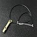 Daixers Portable Brass Emergency/Survival Whistle with Leather Necklace,Set of 2