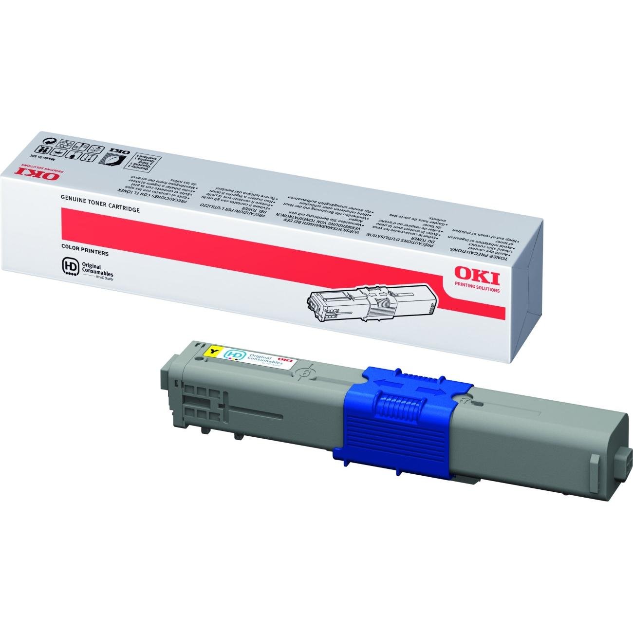OKI Toner Cartridge for C310/C330/C510/C530 A4 Colour Laser Printers - Yellow