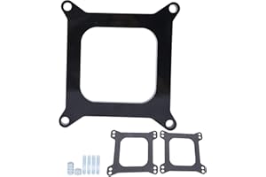 Carburetor Spacer,1/2in Phenolic Carburetor Spacer Open Center Style Replacement for Holley 4150/4160 Square Bore