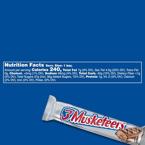 3 MUSKETEERS CHOCOLATE SINGLES SIZE CANDY BAR 1.92-OUNCE BAR