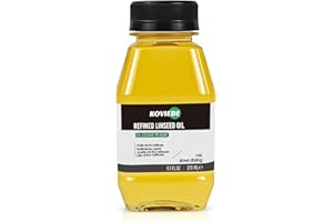 KOVIEDE 9.13 fl oz (270mL) Linseed Oil for Painting, Premium Refined Artist Medium for Thinning Oils, Enhances Flow, Transparency & Gloss for Professional Use