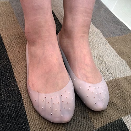 1 Pair Unisex NonSlip Silicone Gel Moisturizing Socks Foot Care SPA Remove Calluses Corns Dry Cracked Prevent Plantar Fasciitis - Thumbnail 3
