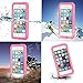 EFFUN Waterproof Case for iPhone 5/5S/SE Case(for SE 2016 4.0 INCH), IP68 Certified Waterproof Dustproof Shockproof Case Fully Sealed Underwater Cover with Built-in Screen Protector Pink