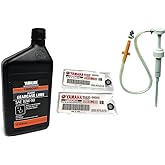 YAMAHA Yamalube OEM Outboard Gear Lube Kit w/Pump, ACC-GEARL-UB-QT Lower Unit Oil, 90430-08003-00 Gaskets 2 Stroke 4 Stroke F15 F20 F25 F40 F50 F60 F70 F75 F90 F115 F150 F175 F200 F225 F250 150 175