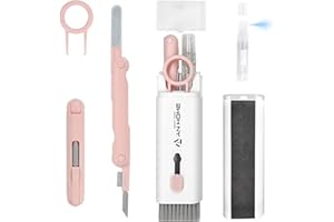 ANHOME SMART HOME AnHome Keyboard Cleaner Kit Cleaning Tool 7 in 1 for Airpod iPhone MacBook Laptop Monitor Computer Keyboard Brush, Apple Airpods Cell Phone Earbud PC iPad and Electronic Screen Cleaners